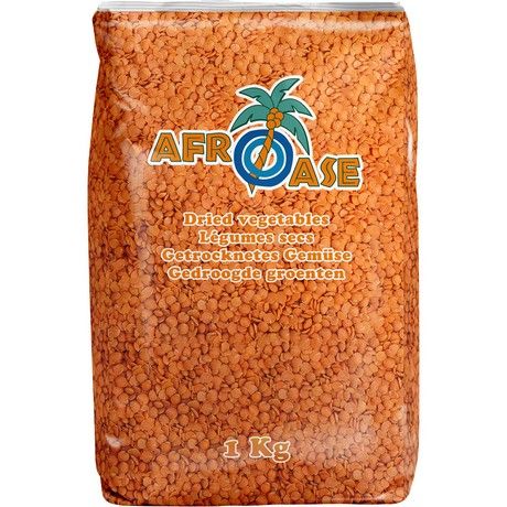 AFROASE Linsen Halb Rot